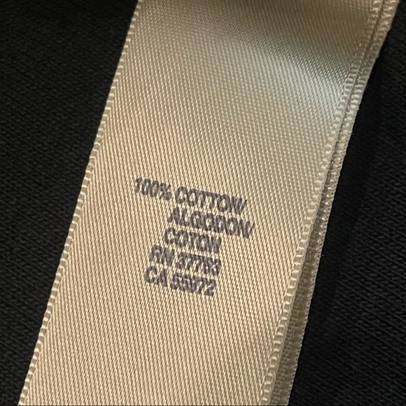 NWOT RAFAELLA Classy Black Long Sleeve Open Cotton Sweater Size M - Picture 8 of 11